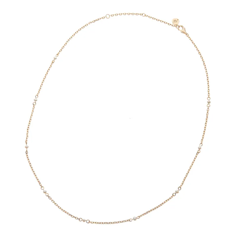 Adjustable Pearl Station Necklace sold by Jane Win