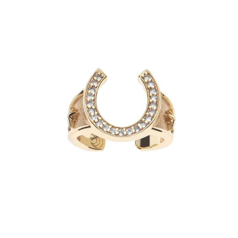 LUCKY Horseshoe Ring sold by Jane Win