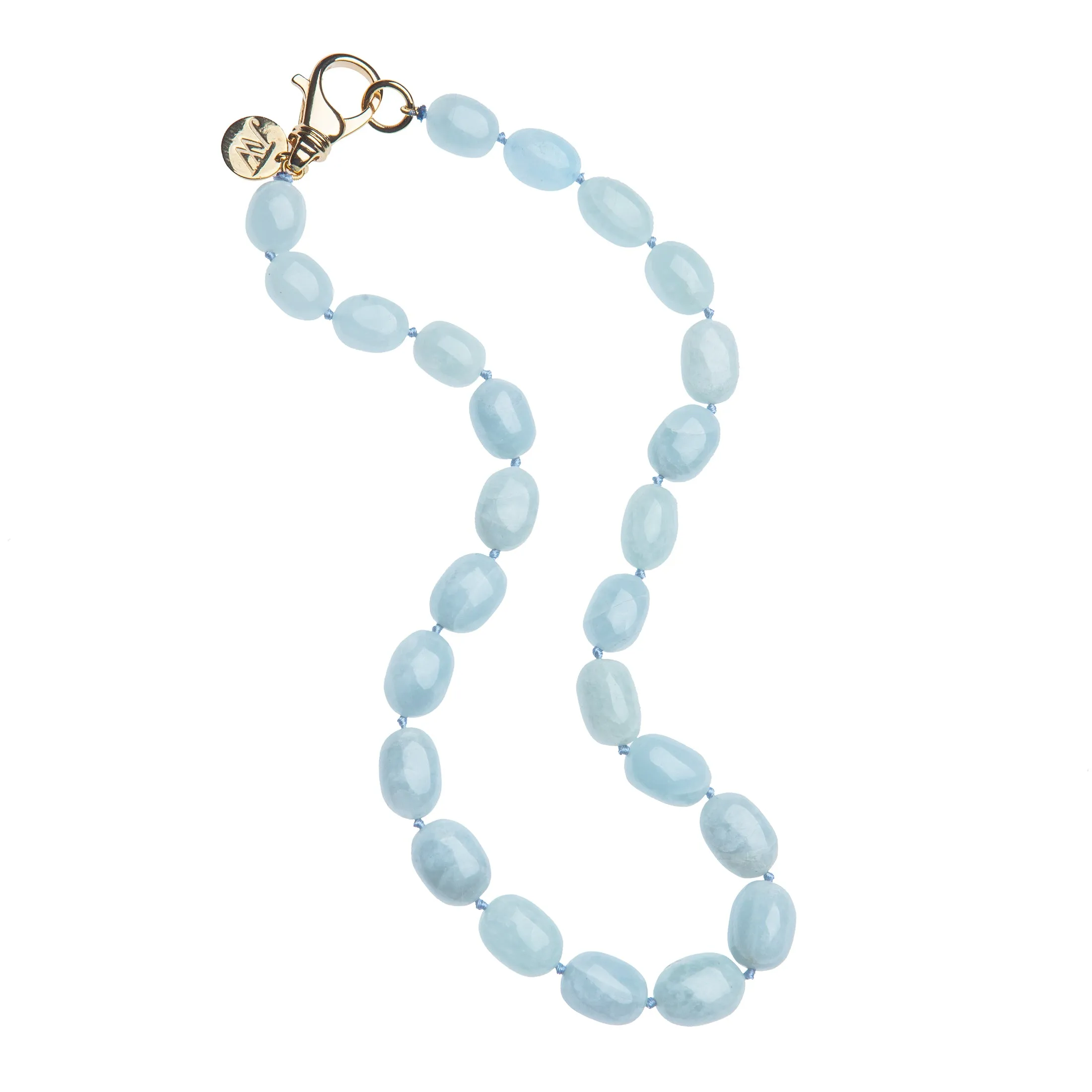 Aquamarine Beaded Necklace sold by Jane Win product image thumbnail 3