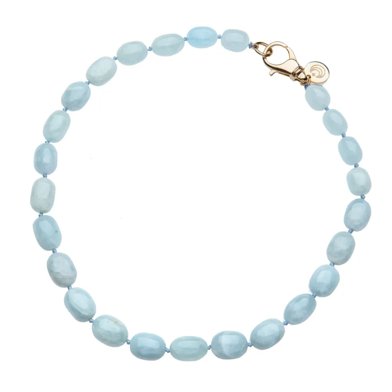 Aquamarine Beaded Necklace sold by Jane Win