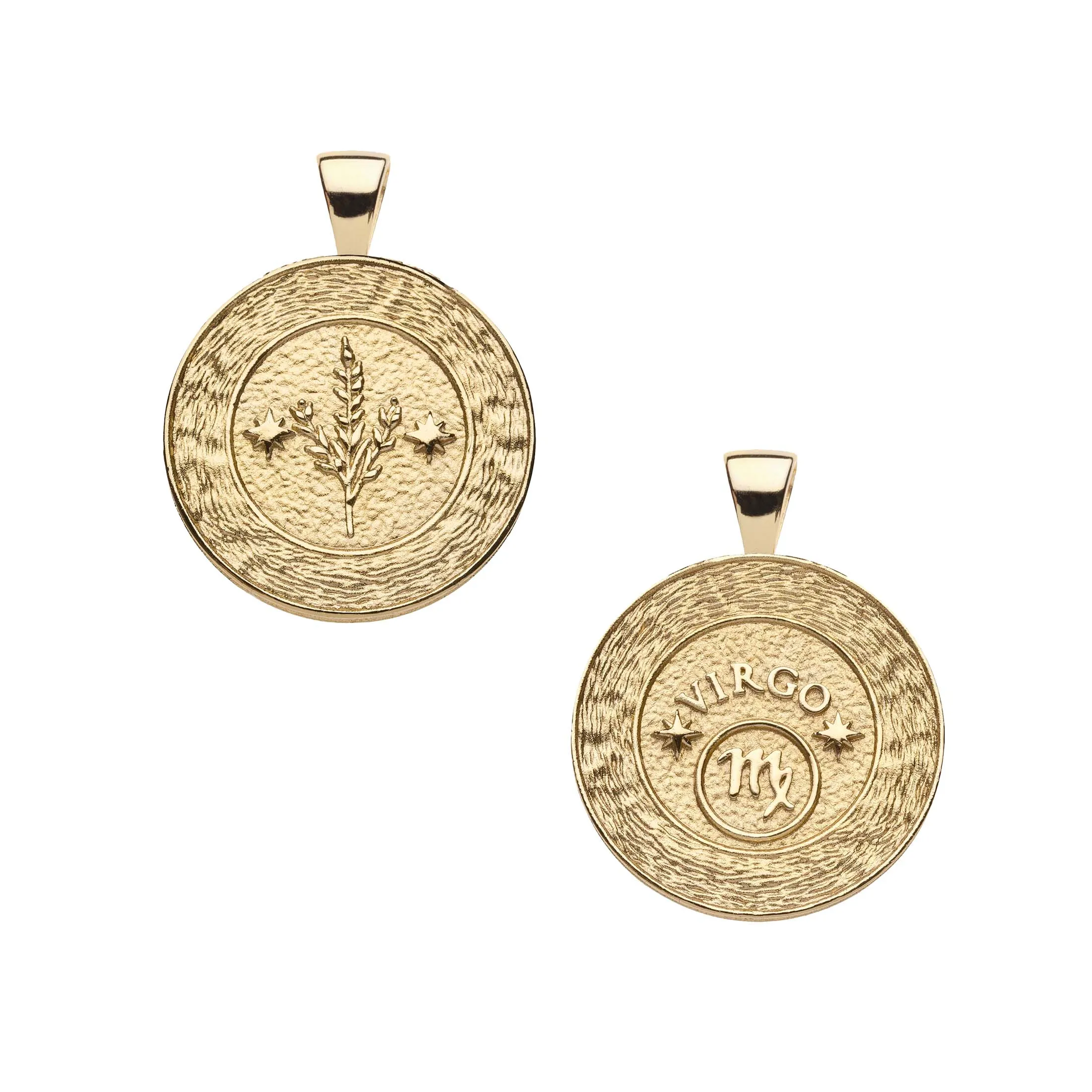 VIRGO JW Small Zodiac Pendant Coin - Aug 23 - Sep 22 sold by Jane Win product image thumbnail 2