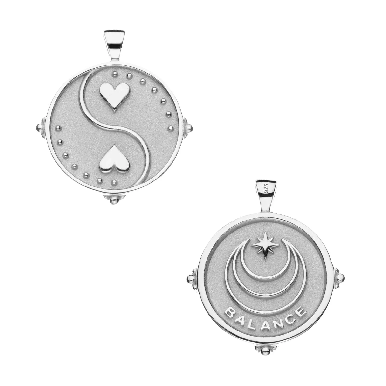 BALANCE JW Small Pendant Coin in Silver sold by Jane Win product image thumbnail 2