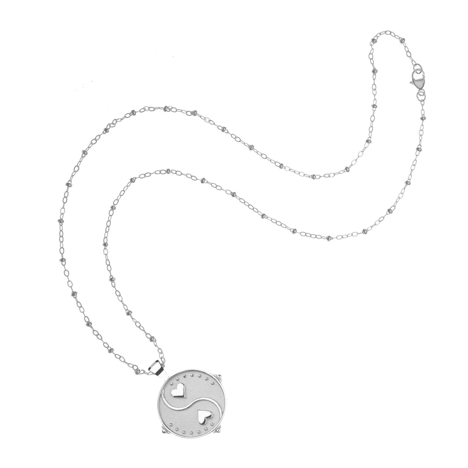 BALANCE JW Small Pendant Coin in Silver sold by Jane Win product image thumbnail 5