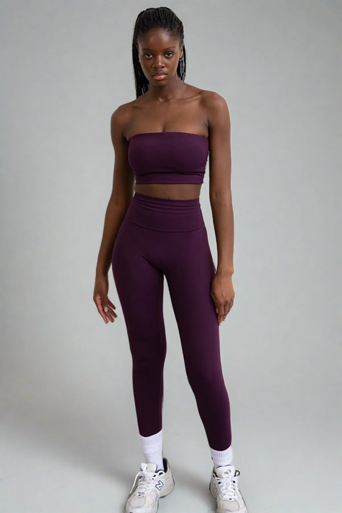 CLASSIC FIT LEGGINGS - GRAPE sold by Azur Fit product image thumbnail 3