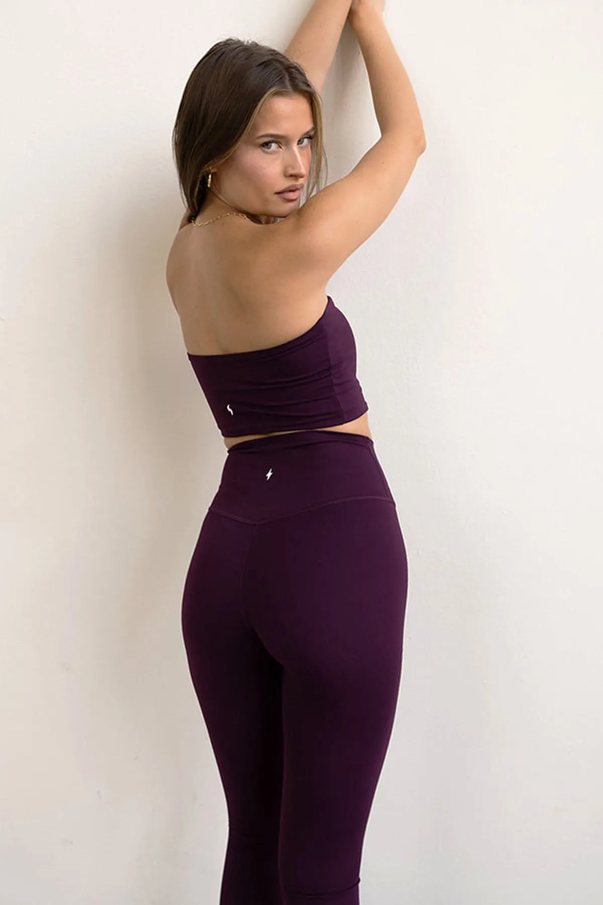 CLASSIC FIT LEGGINGS - GRAPE sold by Azur Fit product image thumbnail 2