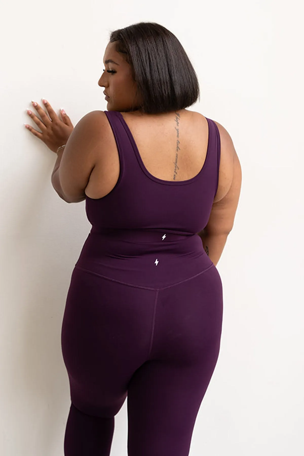 CLASSIC FIT LEGGINGS - GRAPE sold by Azur Fit product image thumbnail 5