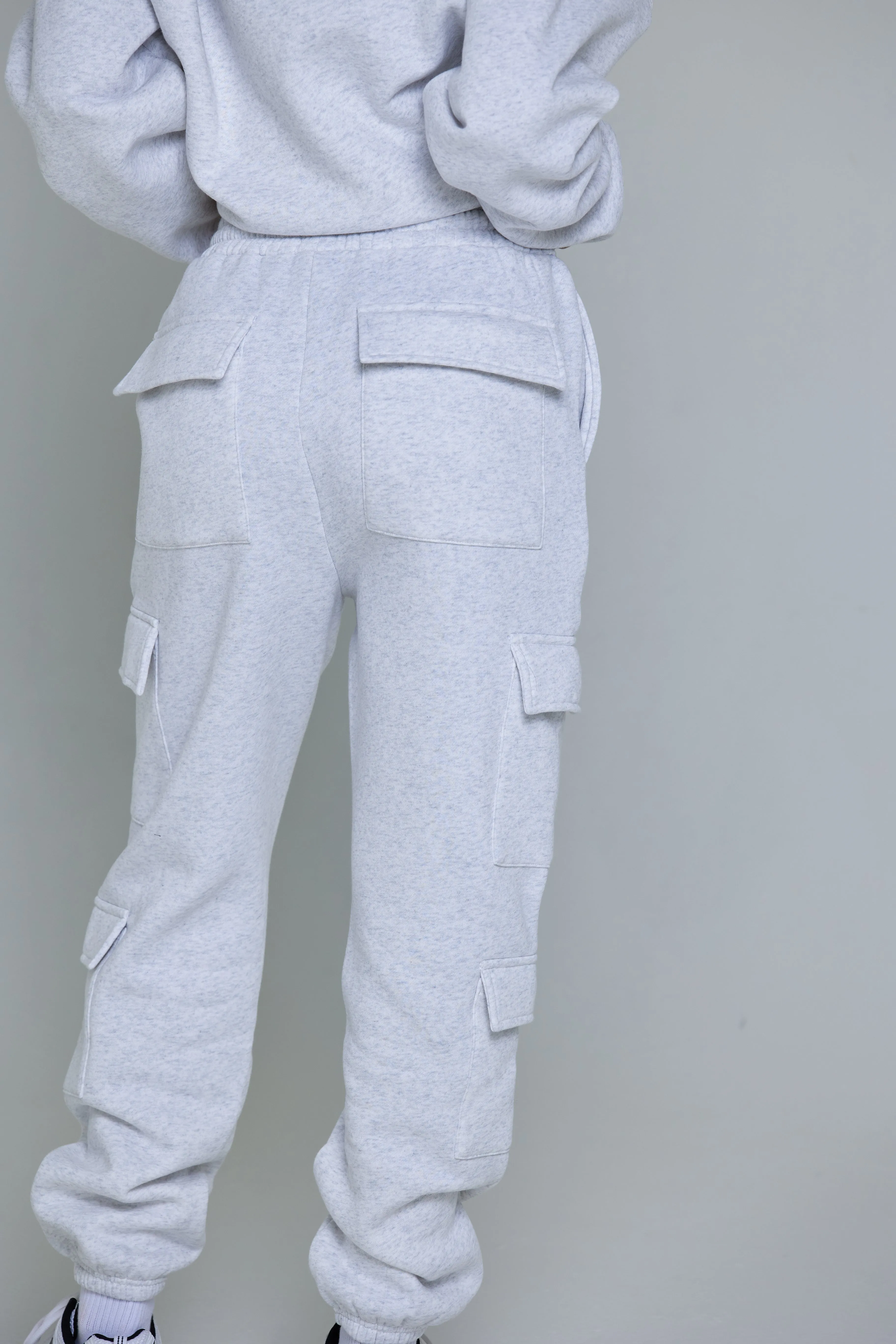 CLOUD CARGO SWEATPANTS - HEATHERED GREY sold by Azur Fit product image thumbnail 3
