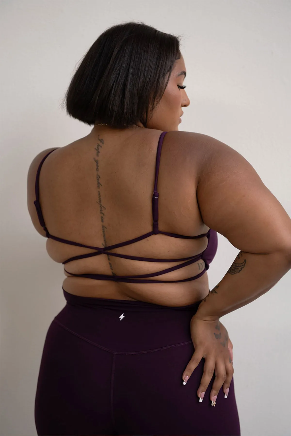 CLASSIC FIT BAREBACK BRA - GRAPE sold by Azur Fit product image thumbnail 5