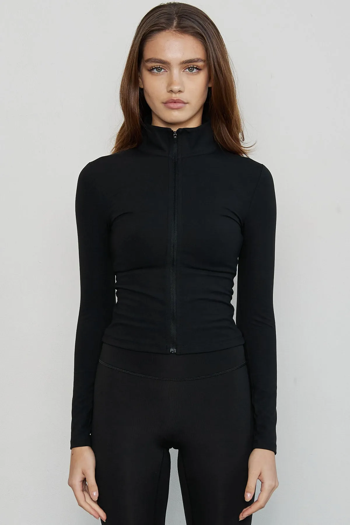 CLASSIC FIT ZIP UP - ONYX sold by Azur Fit