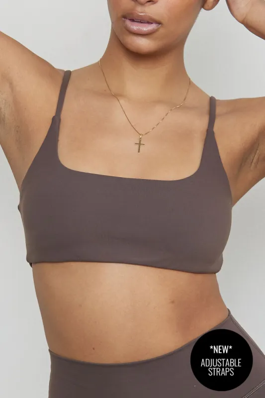 CLASSIC FIT BAREBACK BRA - WALNUT sold by Azur Fit