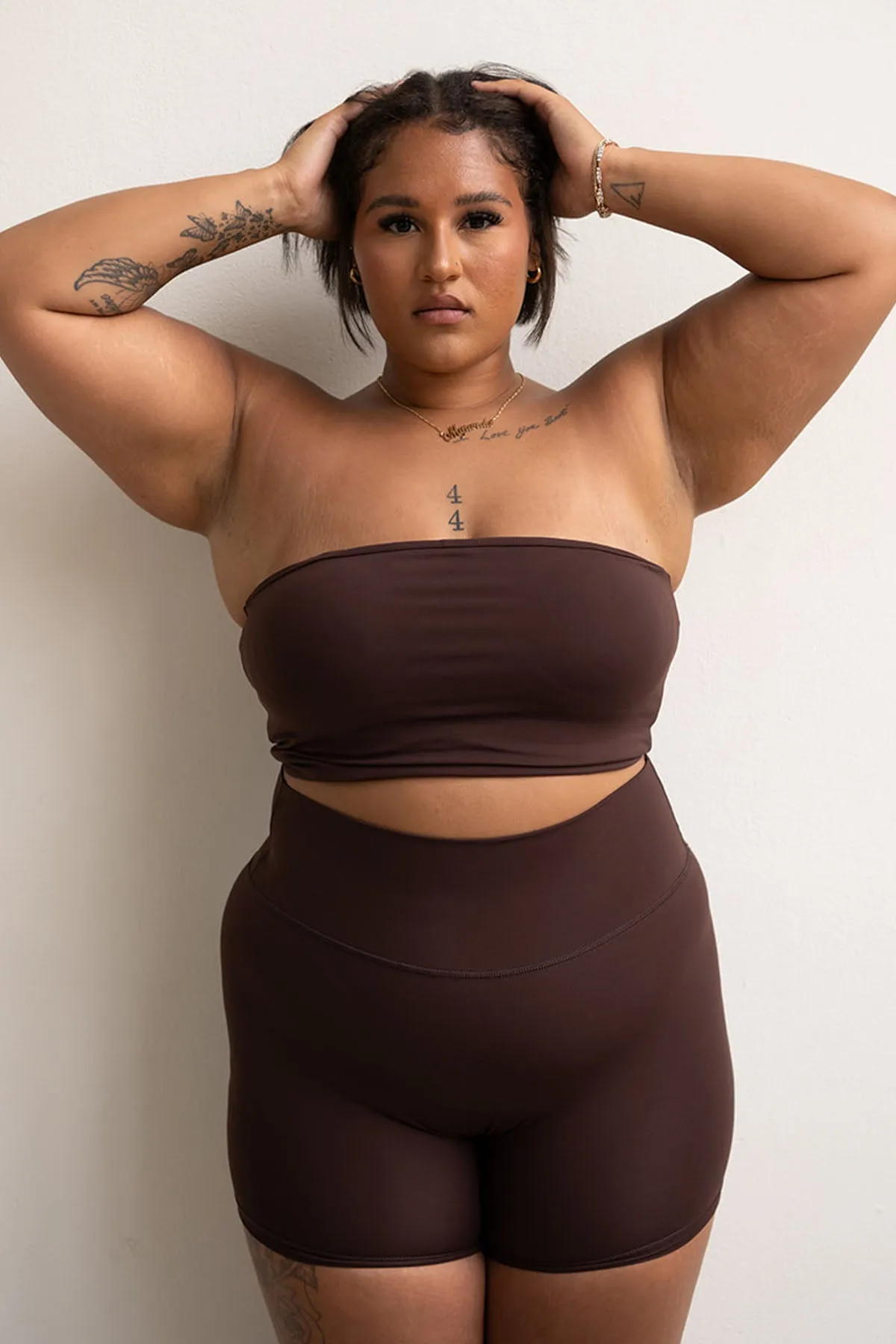 CLASSIC FIT TUBE TOP - MOCHA sold by Azur Fit product image thumbnail 3