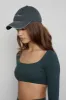 CLASSIC FIT SCOOP LONG SLEEVE CROP - PINE sold by Azur Fit