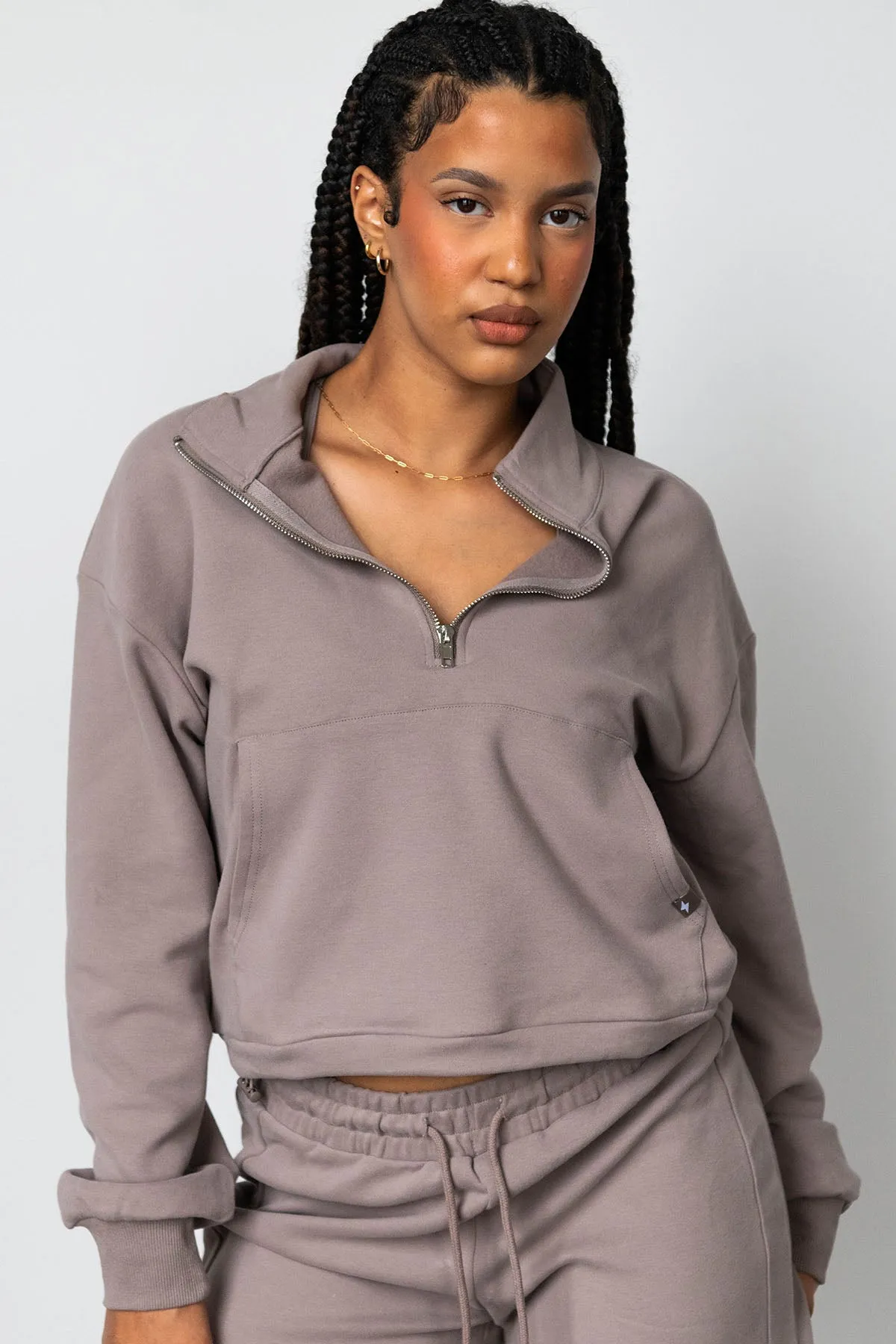 HALF ZIP - GRANITE sold by Azur Fit