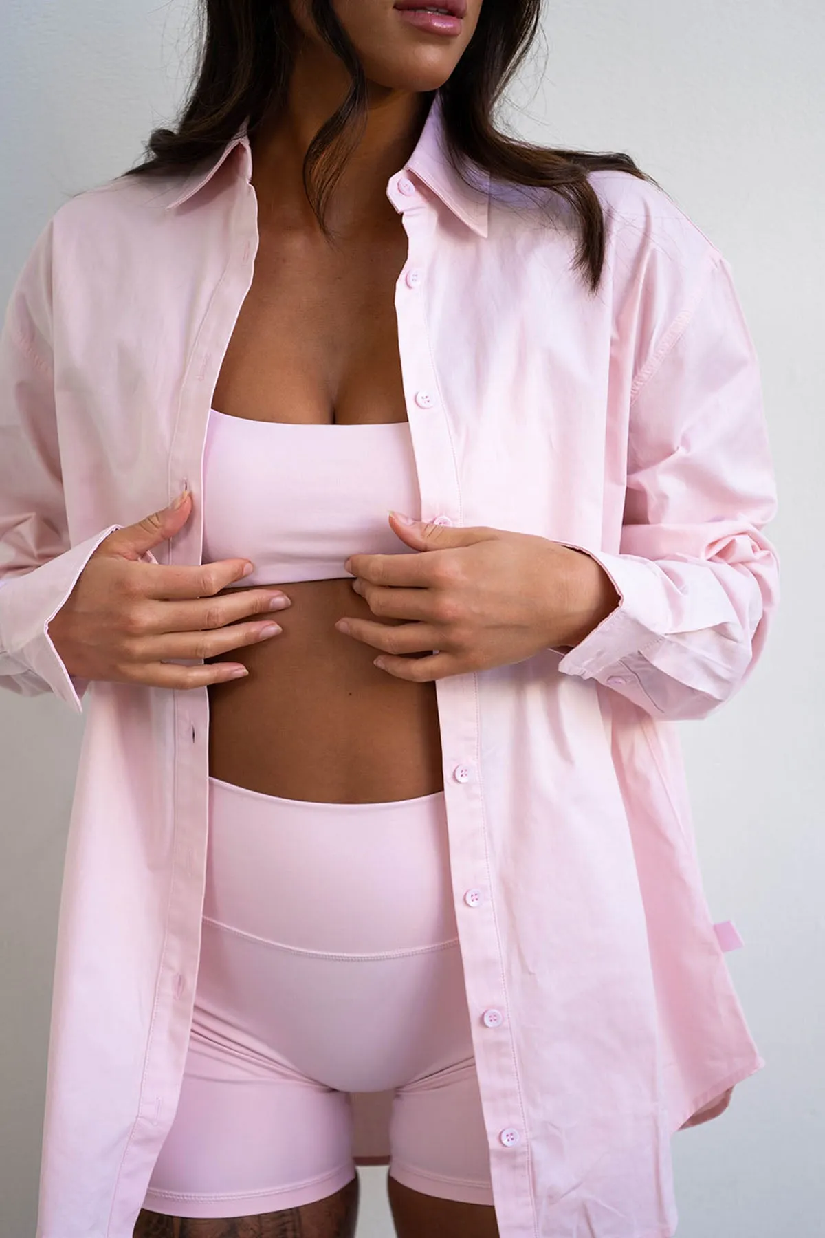 COTTON BUTTON DOWN - QUARTZ sold by Azur Fit product image thumbnail 2