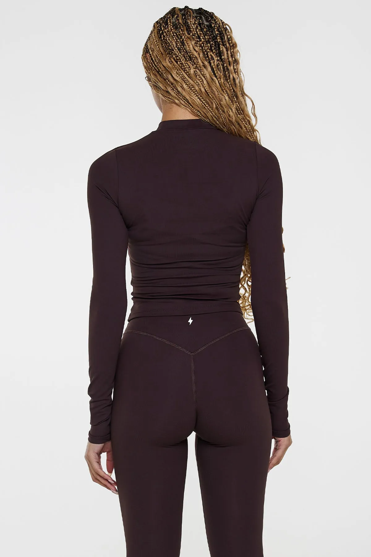 CLASSIC FIT LONG SLEEVE - BLACK COFFEE sold by Azur Fit product image thumbnail 2