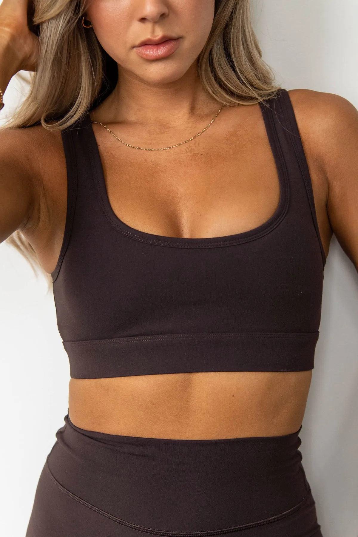 CLASSIC FIT UPGRADE BRA - BLACK COFFEE sold by Azur Fit