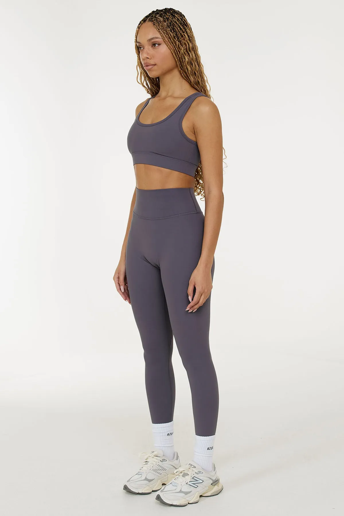 CLASSIC FIT LEGGINGS - STORM sold by Azur Fit product image thumbnail 3