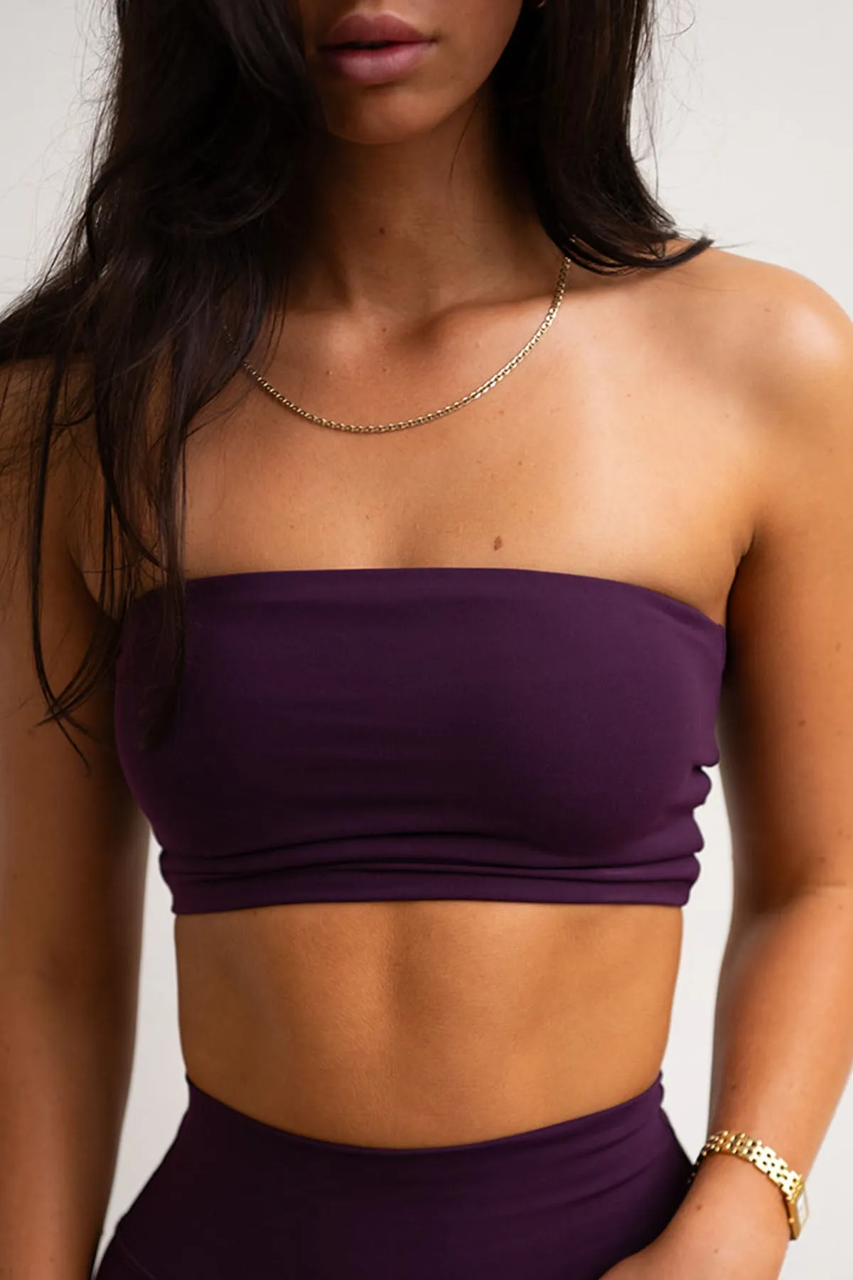 CLASSIC FIT TUBE TOP - GRAPE sold by Azur Fit