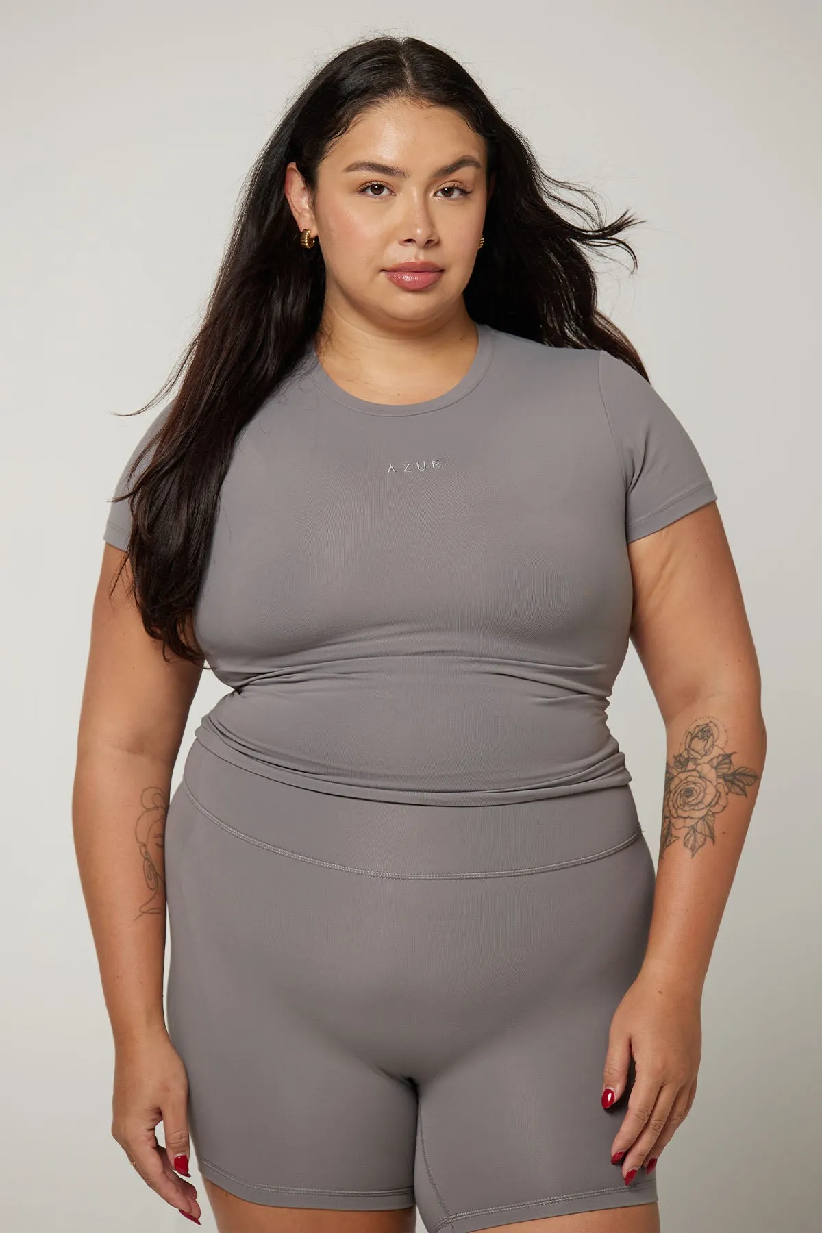 CLASSIC FIT TEE - DOVE sold by Azur Fit product image thumbnail 4