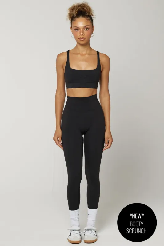 CLASSIC FIT SCRUNCH LEGGINGS - ONYX sold by Azur Fit