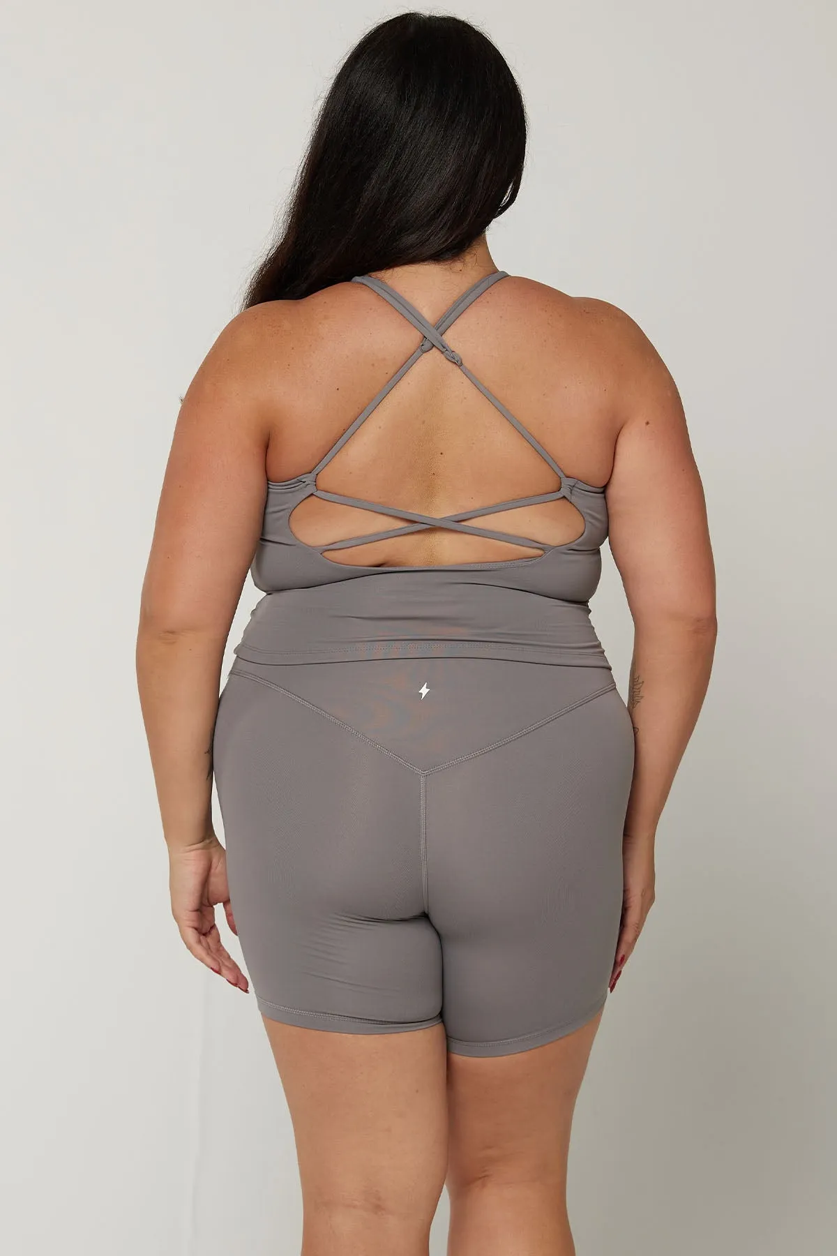 CLASSIC FIT HALTER TANK - DOVE sold by Azur Fit product image thumbnail 4