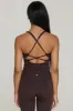CLASSIC FIT HALTER TANK - BLACK COFFEE sold by Azur Fit