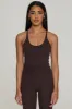 CLASSIC FIT HALTER TANK - BLACK COFFEE sold by Azur Fit