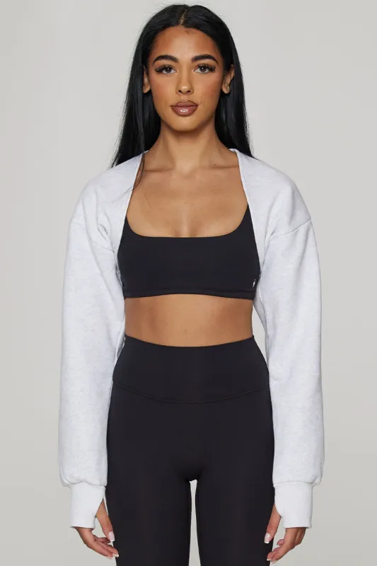 CLOUD SHRUG - HEATHERED GREY sold by Azur Fit