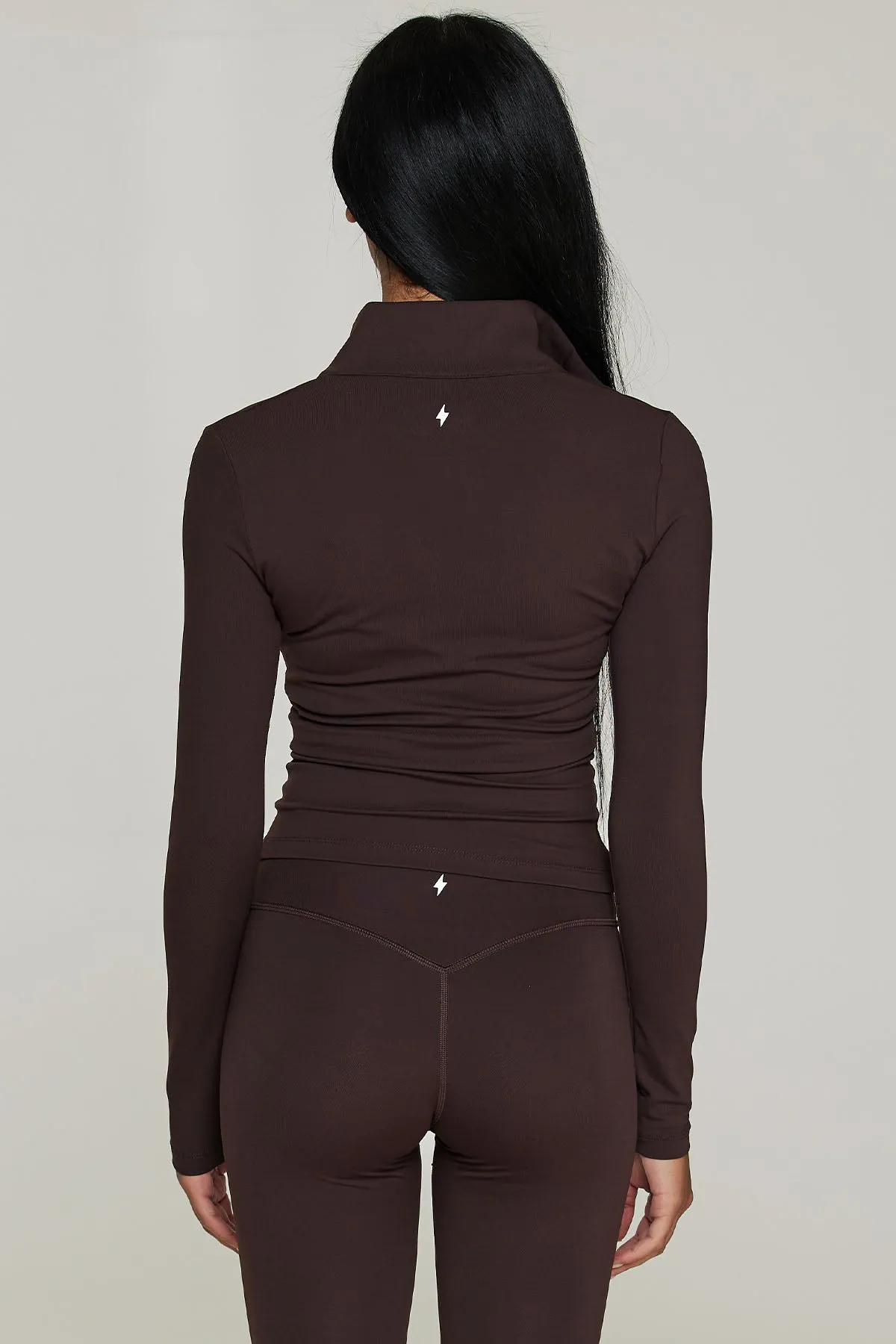 CLASSIC FIT ZIP UP - BLACK COFFEE sold by Azur Fit product image thumbnail 2