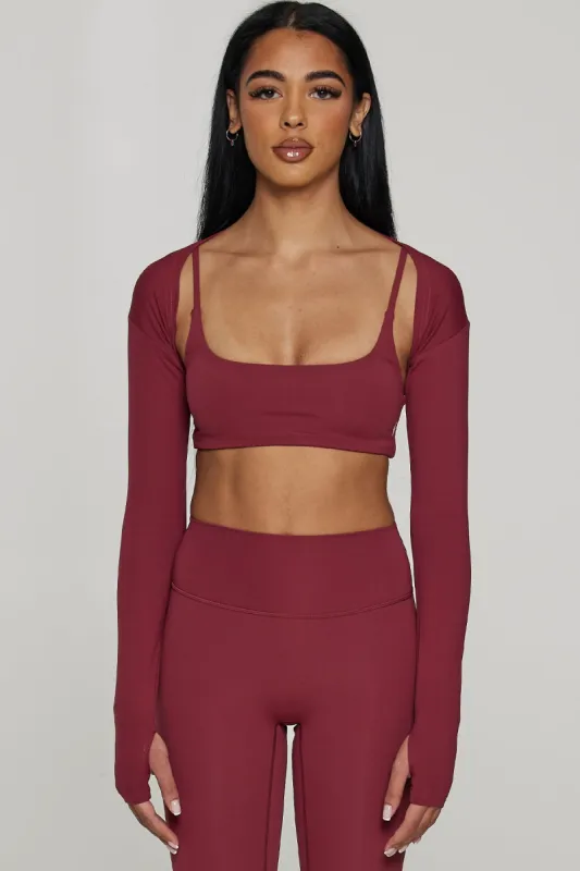 CLASSIC FIT SHRUG - CHERRY NOIR sold by Azur Fit