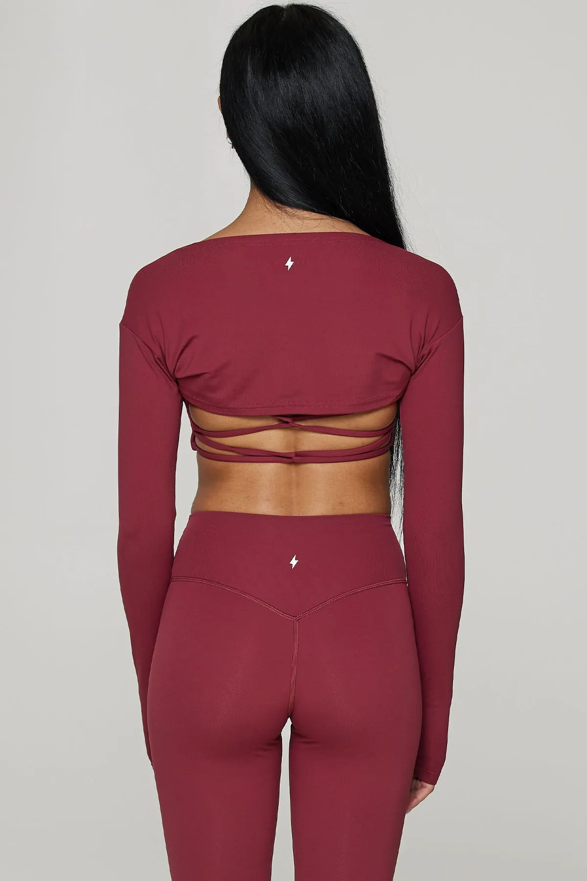 CLASSIC FIT SHRUG - CHERRY NOIR sold by Azur Fit product image thumbnail 2