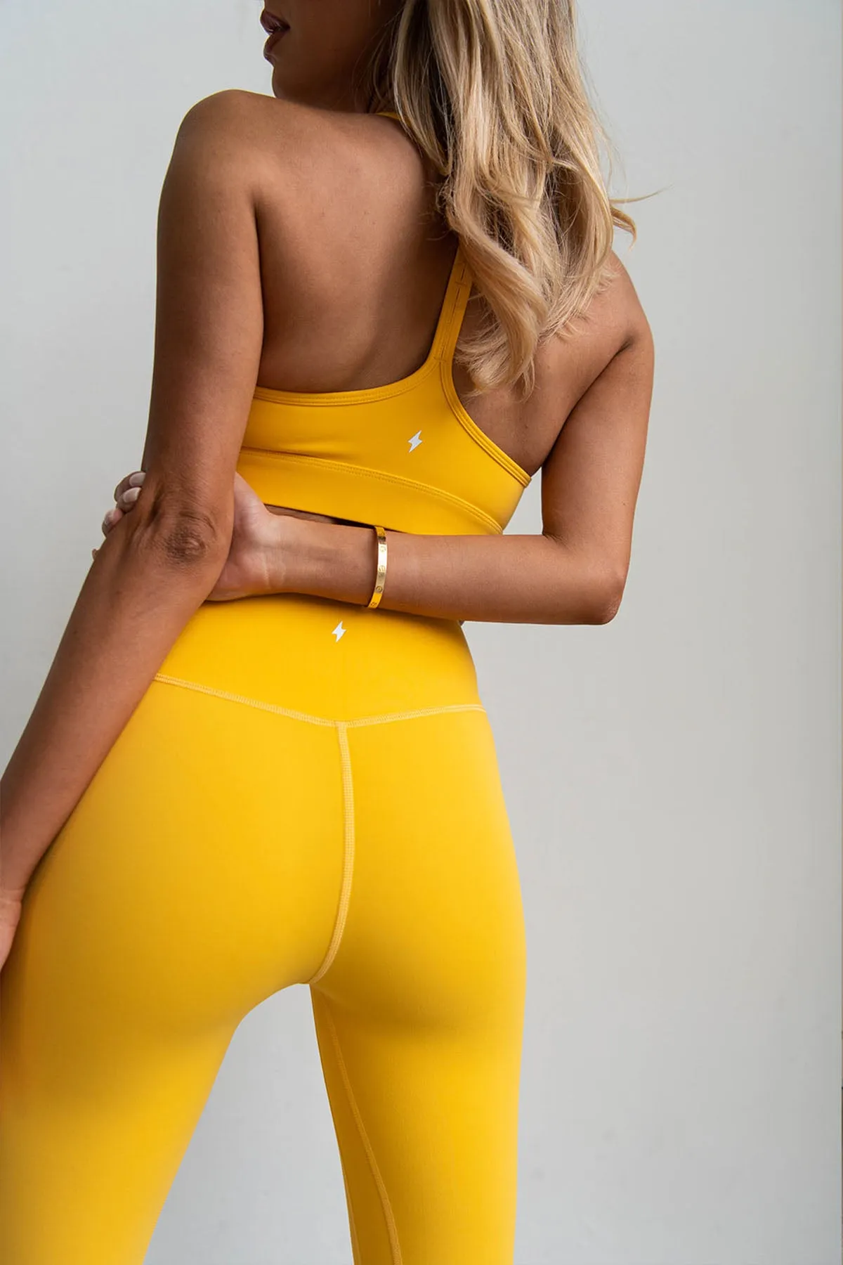 HIGH WAISTED LEGGINGS - GOLDEN sold by Azur Fit product image thumbnail 2