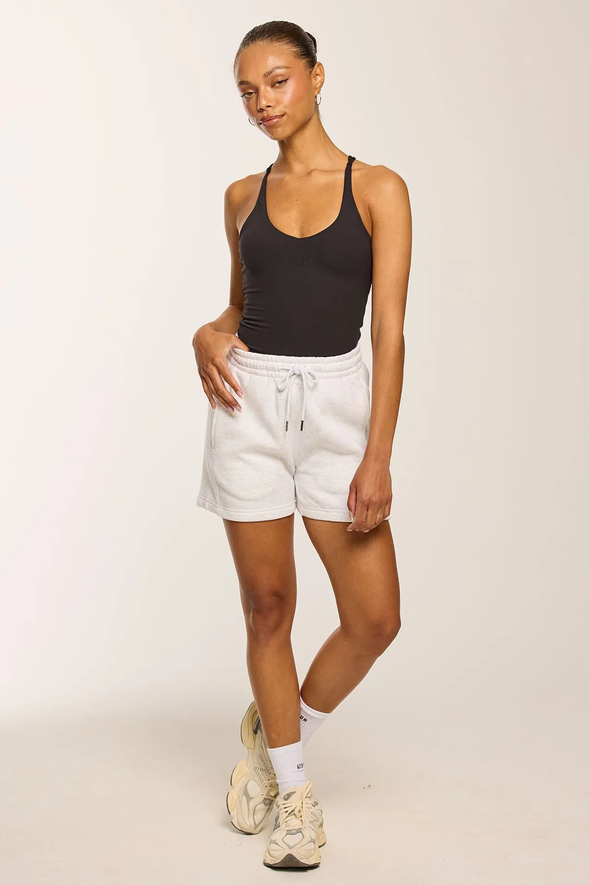 CLOUD SWEAT SHORTS - HEATHERED GREY sold by Azur Fit product image thumbnail 2