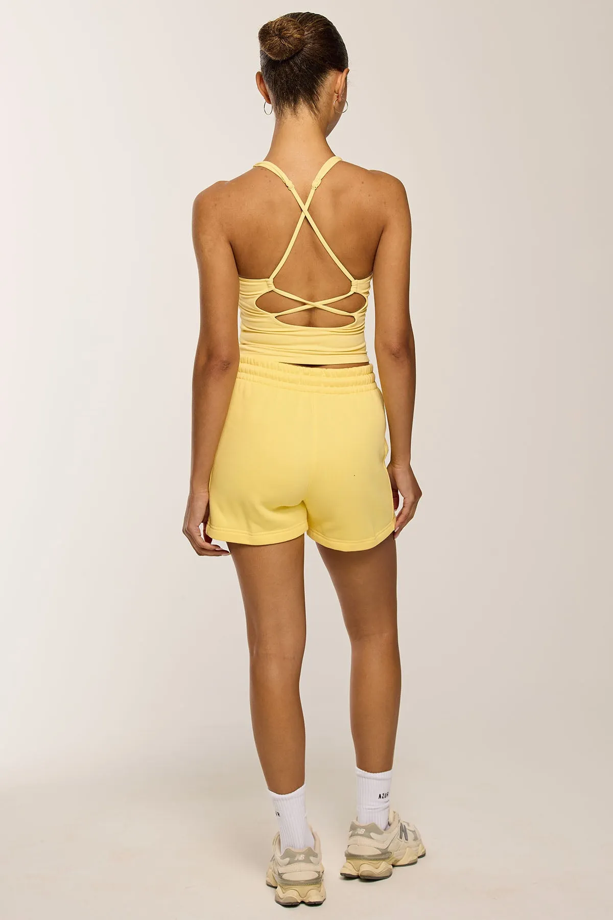 CLOUD SWEAT SHORTS - BUTTER YELLOW sold by Azur Fit product image thumbnail 3