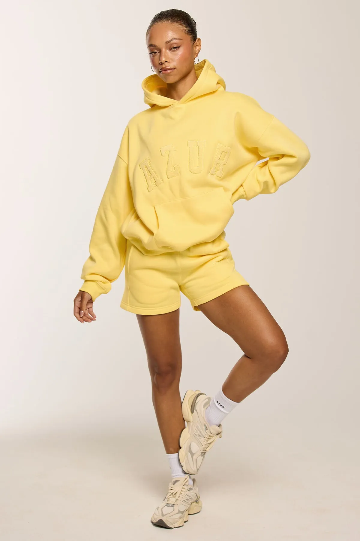 CLOUD HOODIE - BUTTER YELLOW - AZUR sold by Azur Fit