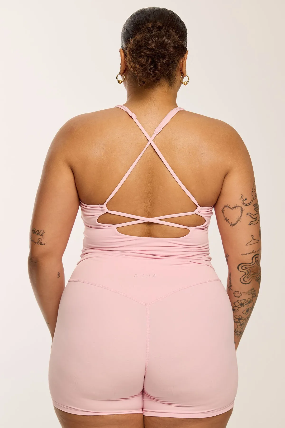 CLASSIC FIT HALTER TANK - BLUSH sold by Azur Fit product image thumbnail 4
