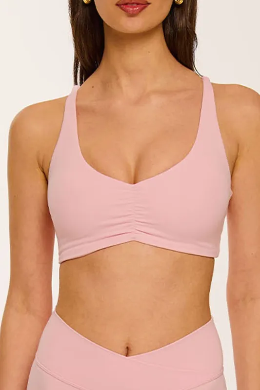 CLASSIC FIT TIE THE KNOT BRA - BLUSH sold by Azur Fit