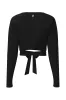 CLASSIC FIT WRAP TOP - ONYX sold by Azur Fit