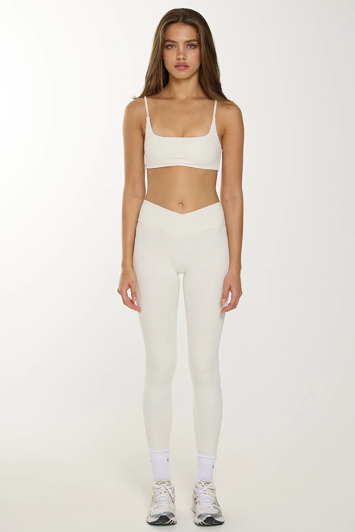 CLASSIC FIT CROSS WAIST LEGGINGS - OAT sold by Azur Fit