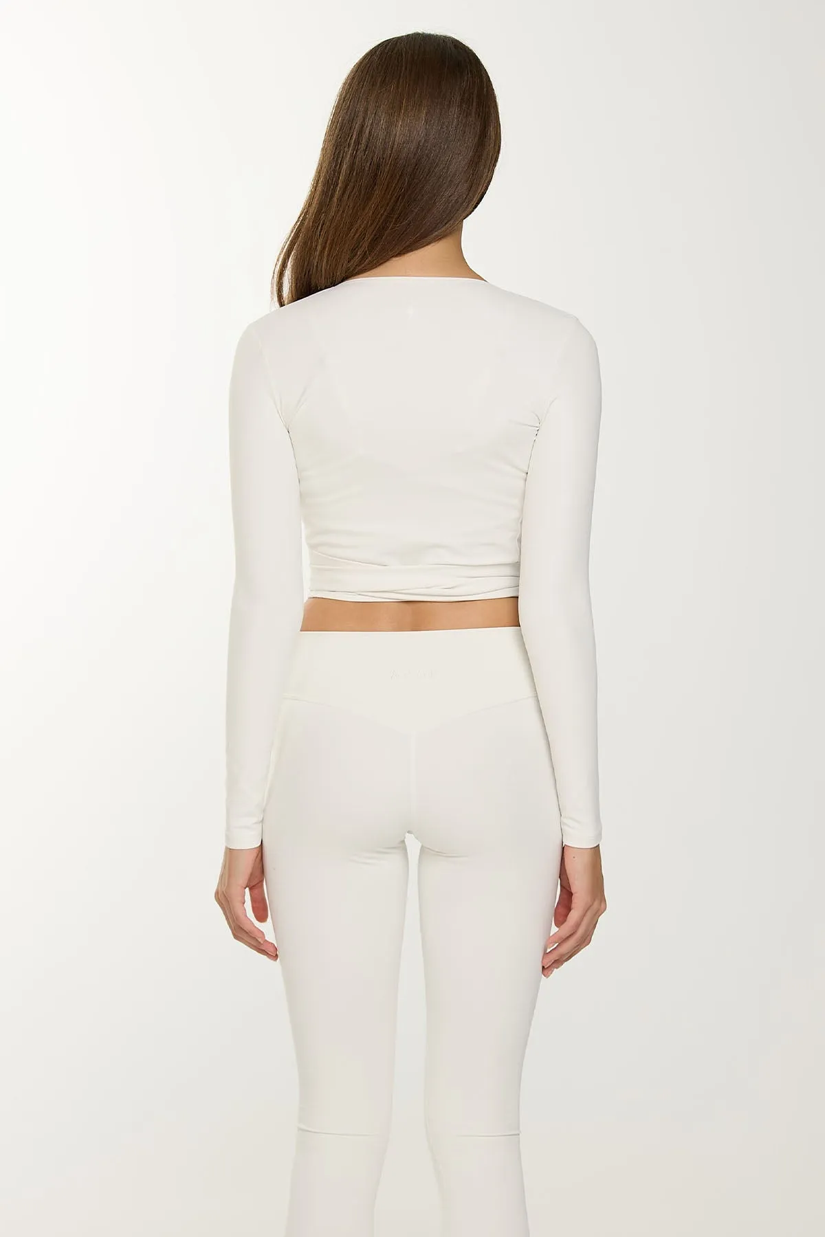 CLASSIC FIT WRAP TOP - OAT sold by Azur Fit product image thumbnail 3