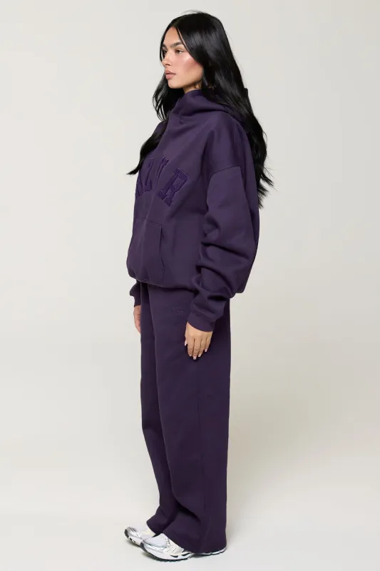 CLOUD STRAIGHT SWEATPANTS - BLACK PLUM sold by Azur Fit