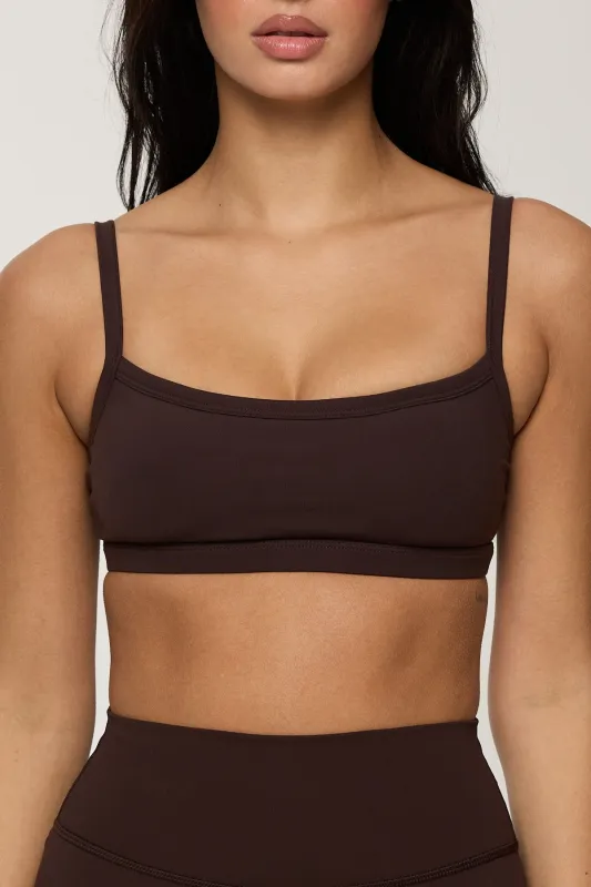 CLASSIC FIT BASE BRA - BLACK COFFEE made by Azur Fit