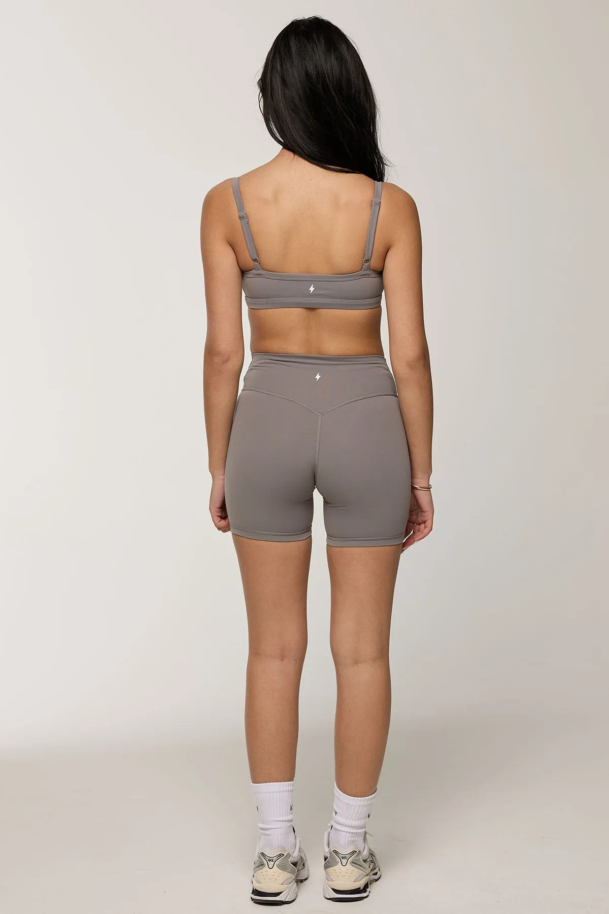 CLASSIC FIT CROSS WAIST SHORTS - DOVE sold by Azur Fit product image thumbnail 3