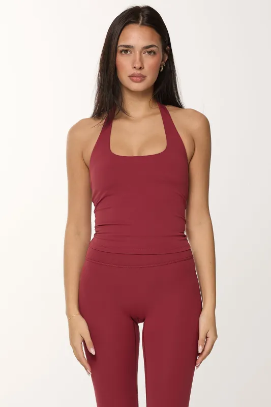 CLASSIC FIT FRAME TANK - CHERRY NOIR made by Azur Fit