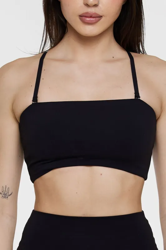 CLASSIC FIT BANDEAU BRA - ONYX sold by Azur Fit