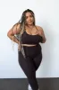 CLASSIC FIT LEGGINGS - BLACK COFFEE sold by Azur Fit