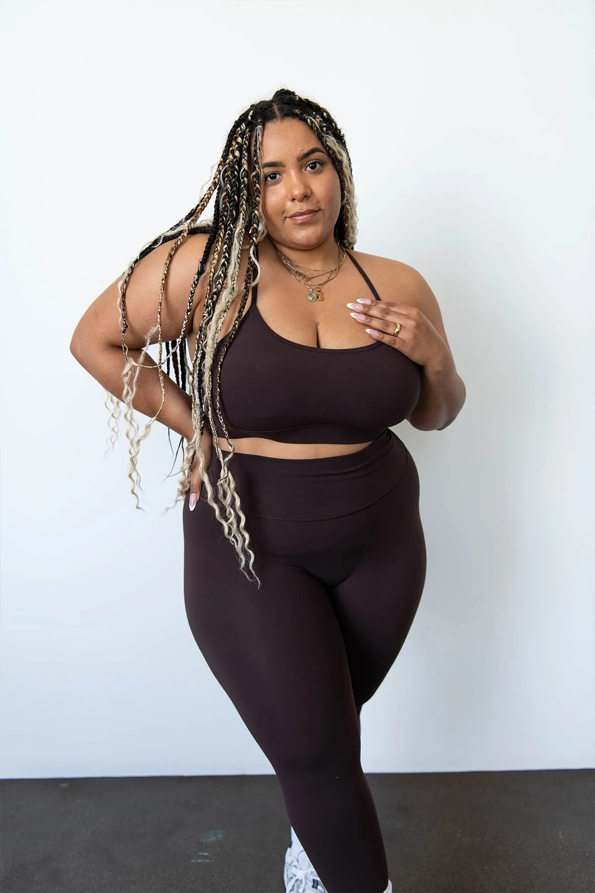 CLASSIC FIT LEGGINGS - BLACK COFFEE sold by Azur Fit product image thumbnail 4