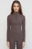 CLASSIC FIT ZIP UP - WALNUT sold by Azur Fit