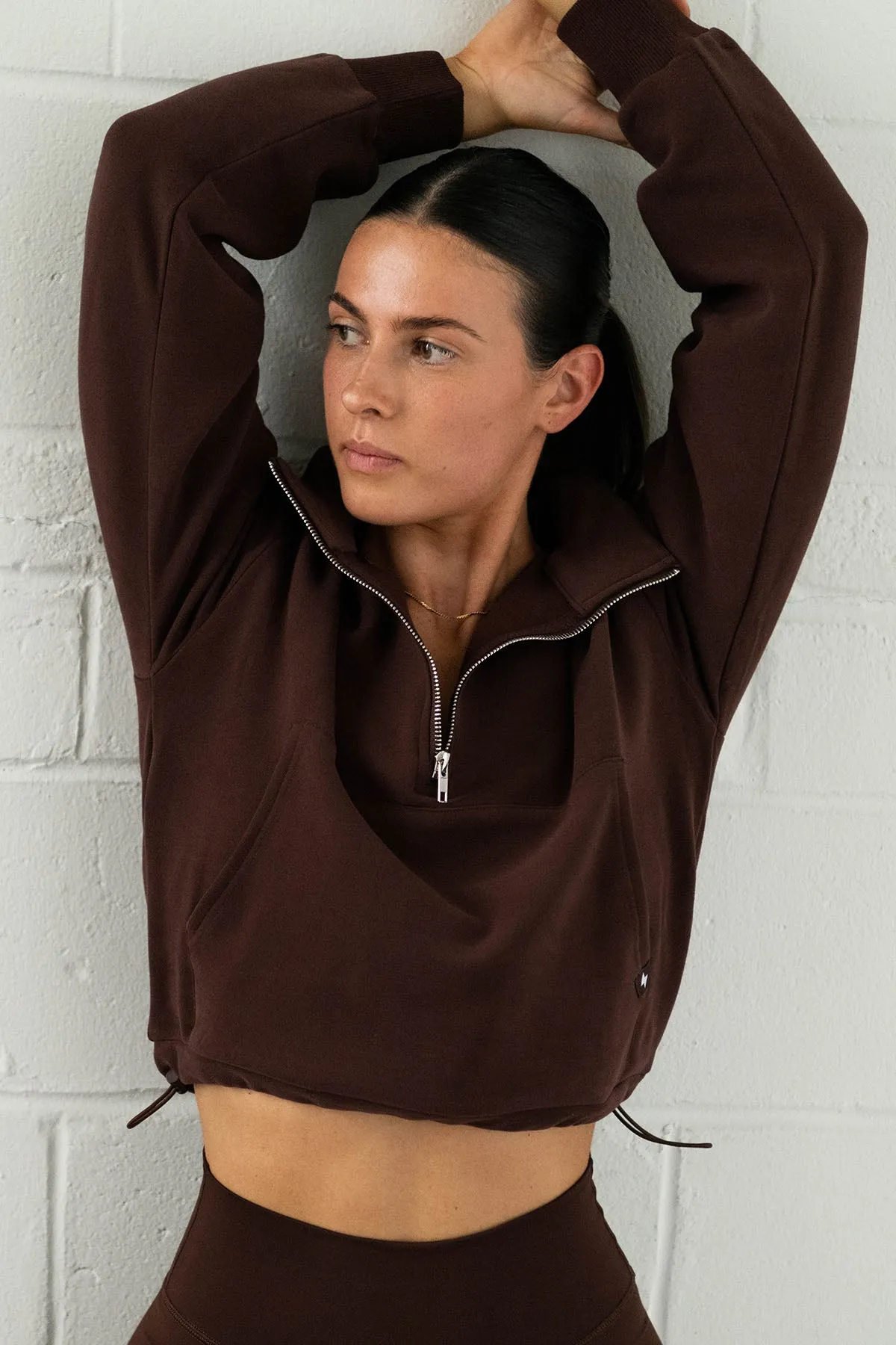 HALF ZIP - DARK CRAVE sold by Azur Fit