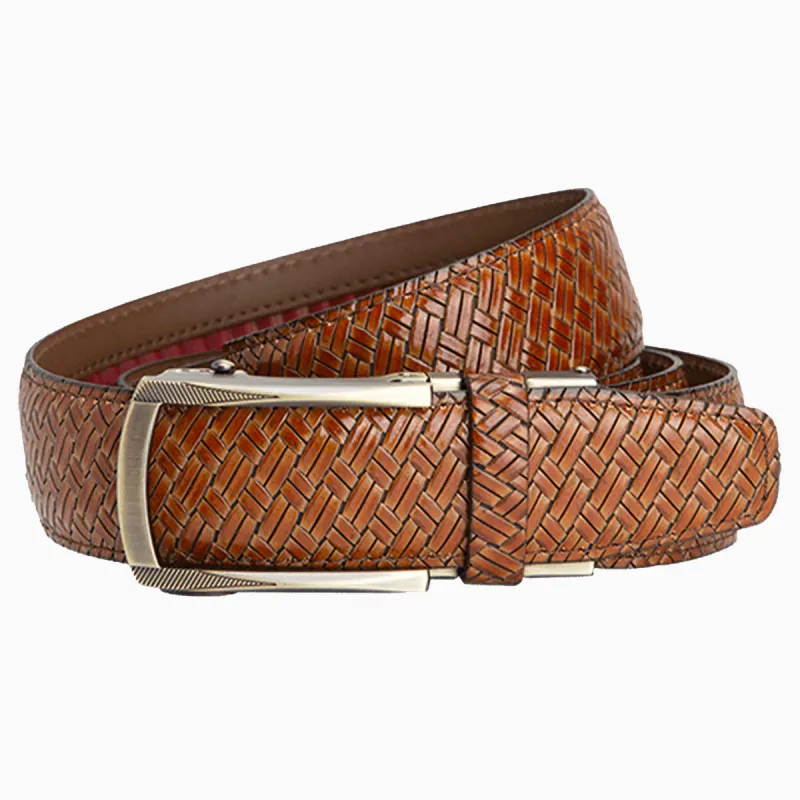 Herrington Brown Luxury Ratchet Belt  1 3/8" Strap [35mm] sold by Nexbelt